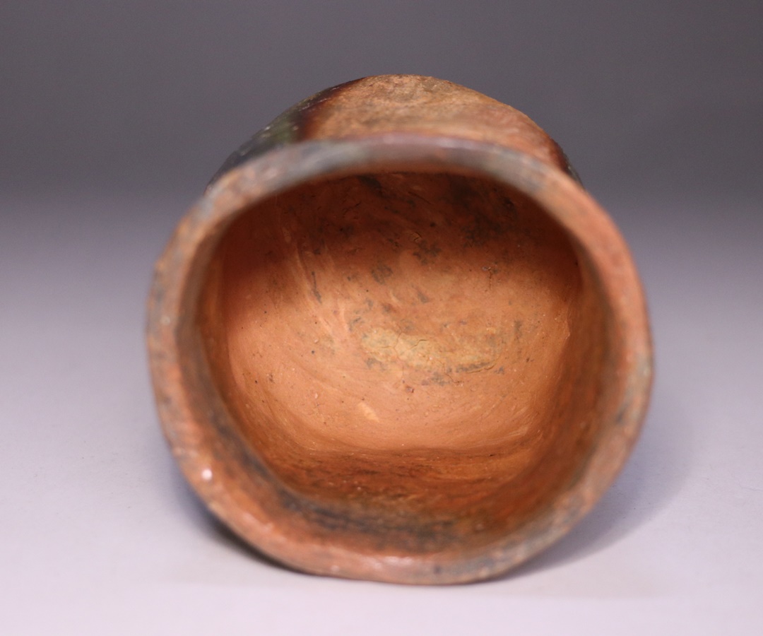 横山直樹 作 「備前紅練込ぐい呑」 ～備前焼専門卸小売店 川口陶楽苑～