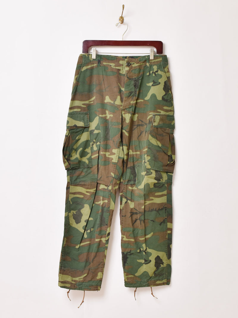 70's U.S. ARMY ノンリップ×リップストップ ジャングルファティーグ