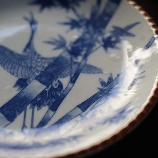 鶴文 いげ皿 – zakka store towi