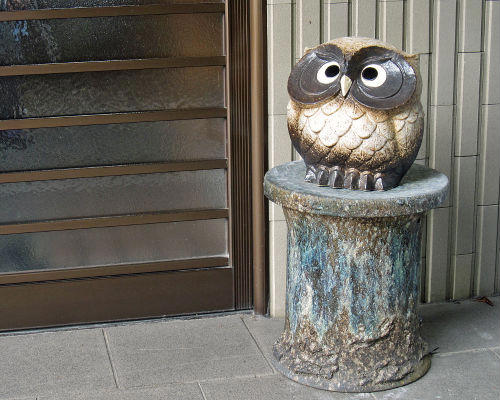 楽天市場】【ポイント3倍】信楽焼 ふくろう 置物 粉引風 9号 フクロウ