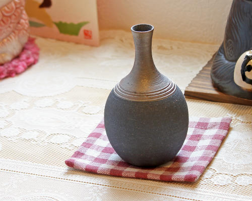 楽天市場】信楽焼 一輪挿し 銀嶺 掛分 ミニ 花瓶 陶器 おしゃれ 花入