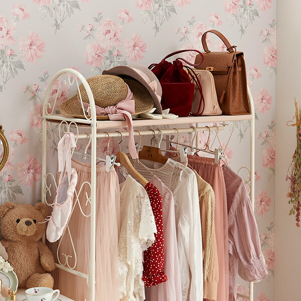 楽天市場】【P5倍！25日限定】【直送】フリルハンガーラックV A（2