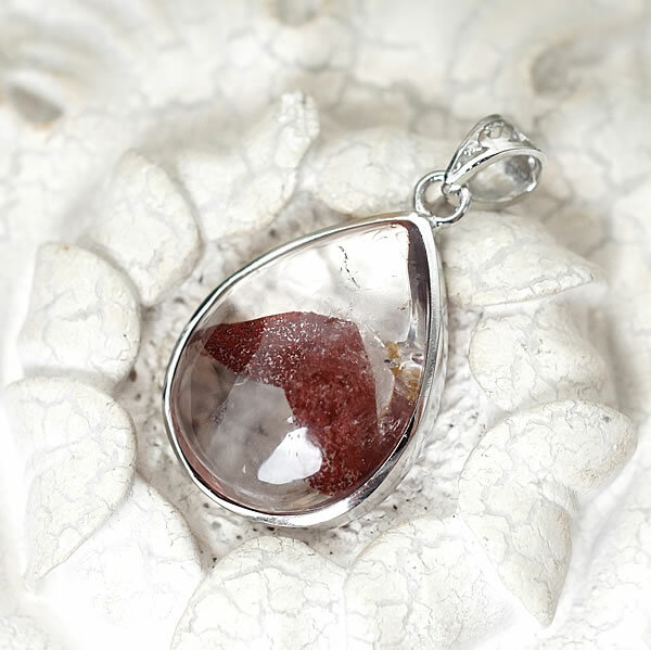 楽天市場】【一点物】ガーデンクォーツ(レッドファントム) ペンダント