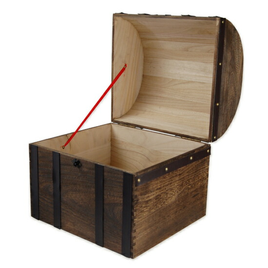 楽天市場】ワイン木箱 ≪宝箱≫開閉式 ≪南京錠付き≫ 【送料無料