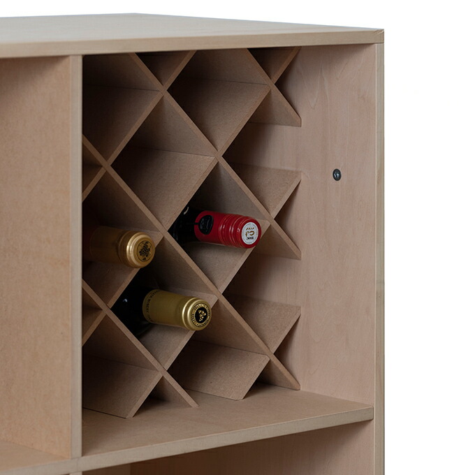 楽天市場】キャスター付き ワイン収納カート ミドルタイプ SCM-W