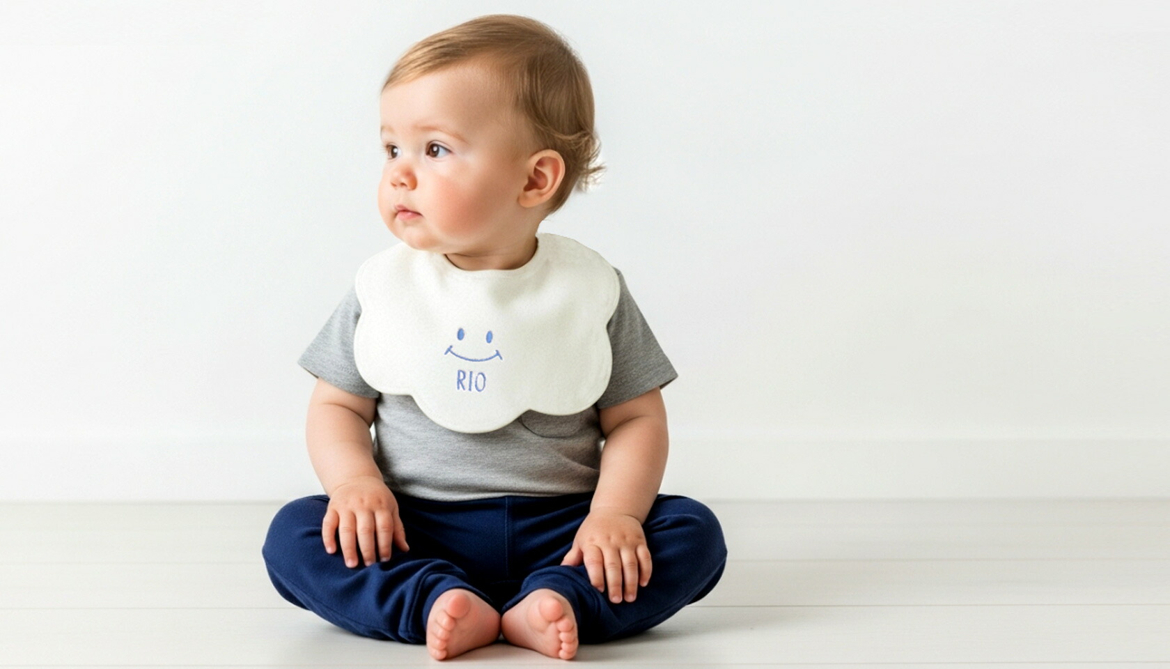 楽天市場】marietetie スタイ 名入れ ふわもこスマイル 女の子 男の子