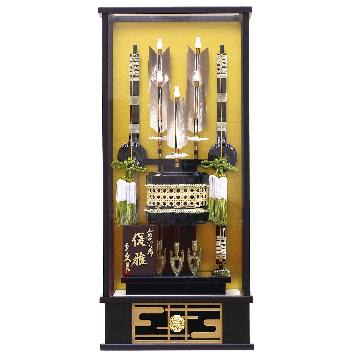 楽天市場】破魔弓 久月 コンパクト ケース飾り 18号 優雅 本籐巻