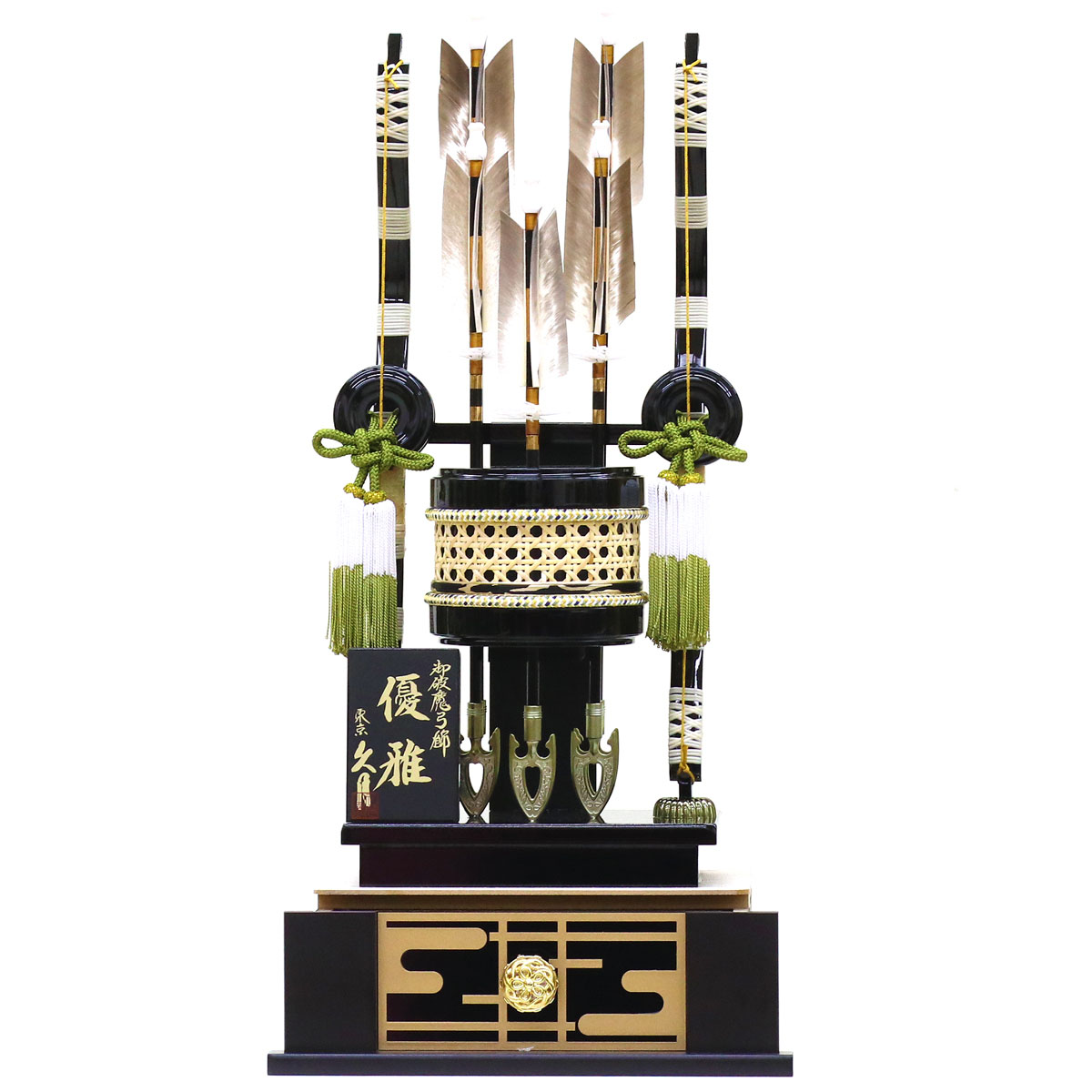 楽天市場】破魔弓 久月 コンパクト ケース飾り 18号 優雅 本籐巻