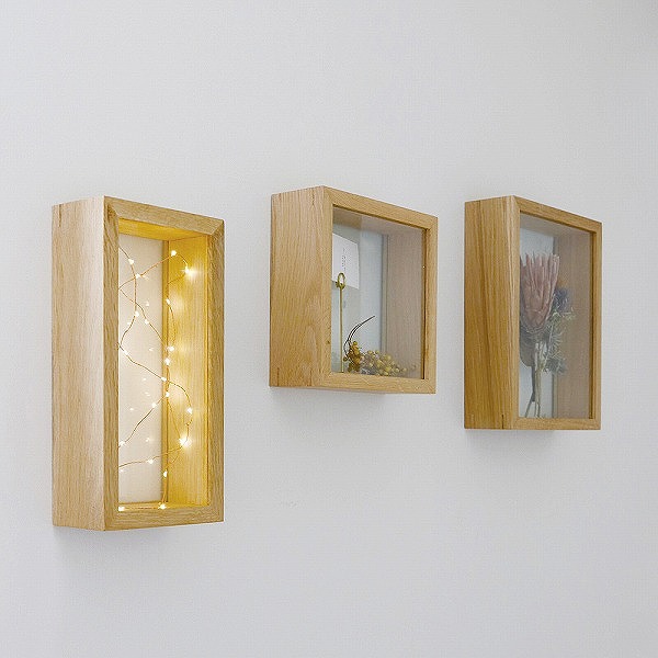 楽天市場】【特典付き】 ディスプレイボックス ワイド OAK WOOD