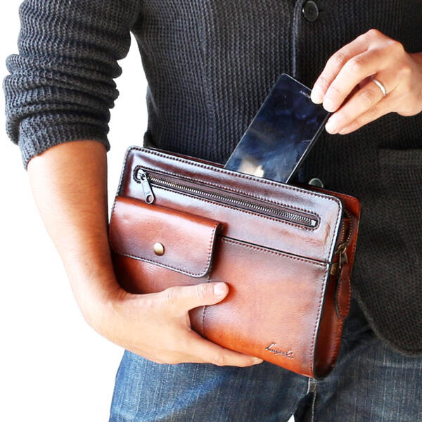 楽天市場】セカンドバッグ クラッチバッグ アンティーク仕上げ