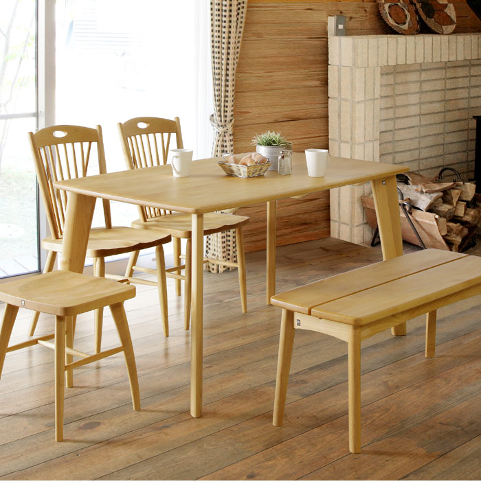 楽天市場】ダイニングテーブル 単品 幅150cm 4本脚 アルダー材 オイル