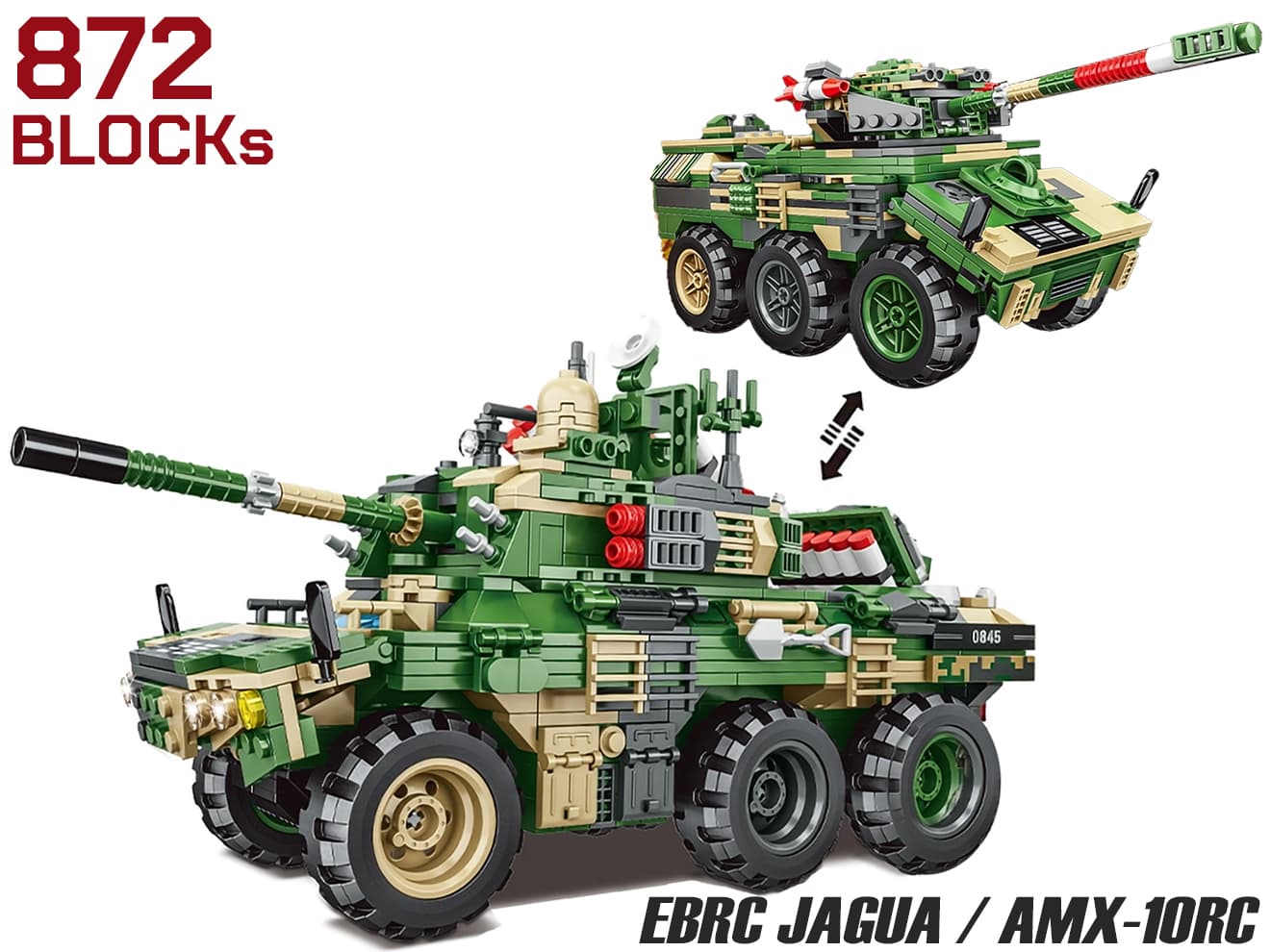 楽天市場】AFM EBRC ジャグア / AMX-10RC 偵察戦闘車 2in1 872Blocks