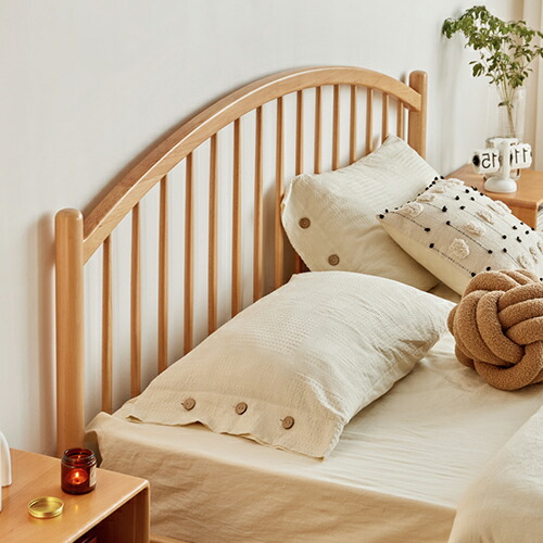 楽天市場】ベッド ブナ材 天然木 無垢材 ベッドフレーム すのこベッド