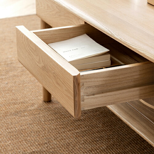 楽天市場】ローテーブル 天然木 オーク材 センターテーブル 楕円形