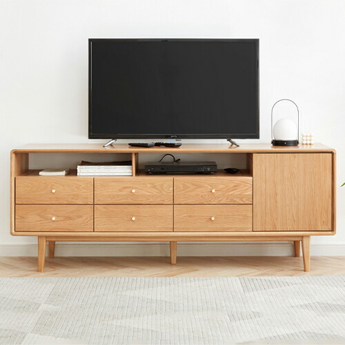 楽天市場】テレビ台 ローボード 引出し6杯 扉付き テレビラック 幅