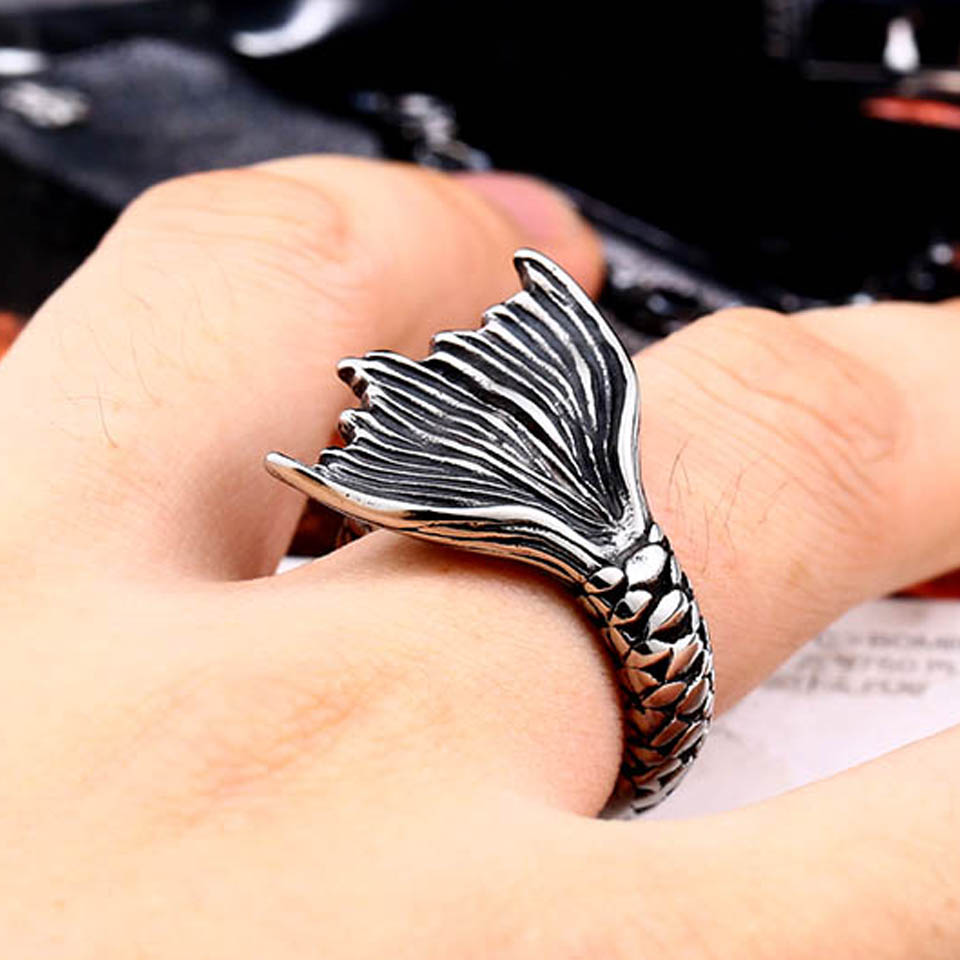 楽天市場】マーメイドテールステンレスリング（ARB011） サイズ/18号