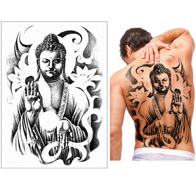 楽天市場】背中用 フェイクタトゥーステッカー 大きいサイズ ビッグ