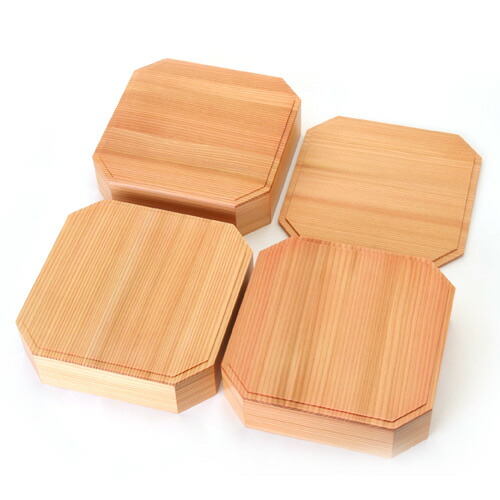 楽天市場】【最大300円クーポン有】 秋田杉 6.5寸 隅切三段重箱 内朱