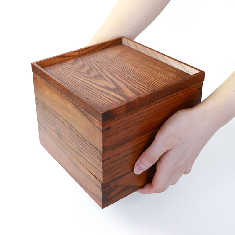 楽天市場】【5％クーポン配布中 23日まで】 天然木製 三段重箱 5.5寸