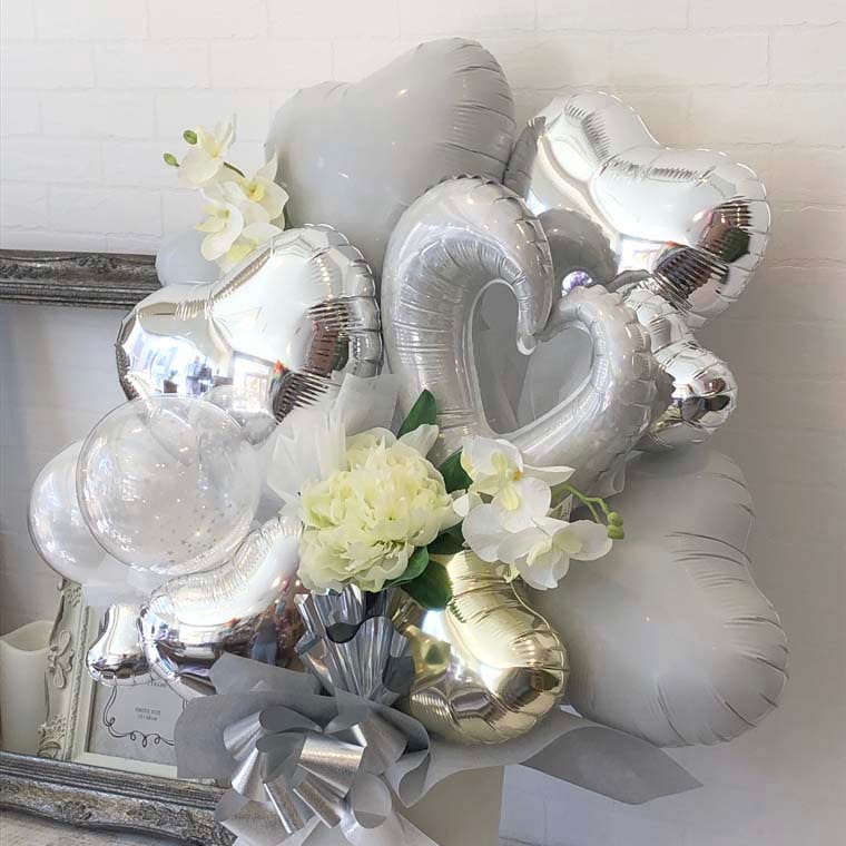 楽天市場】開店祝い バルーンギフト 周年祝い 結婚祝い ホワイト 胡蝶