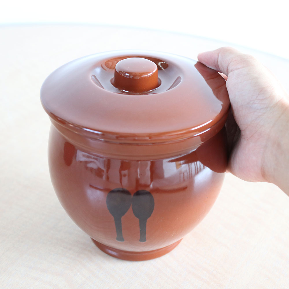 楽天市場】国産 甕(かめ) 壷 蓋付き 8合 / 1,440ml 常滑焼 日本製 山源