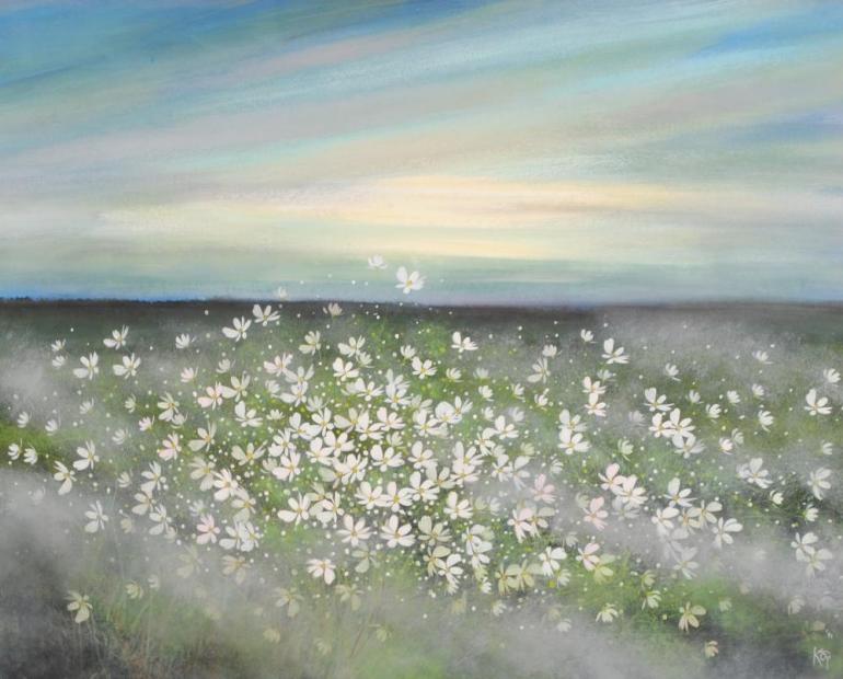 楽天市場】荒木幸史 朝に揺れる 花 絵画 コスモス 風景画 インテリア