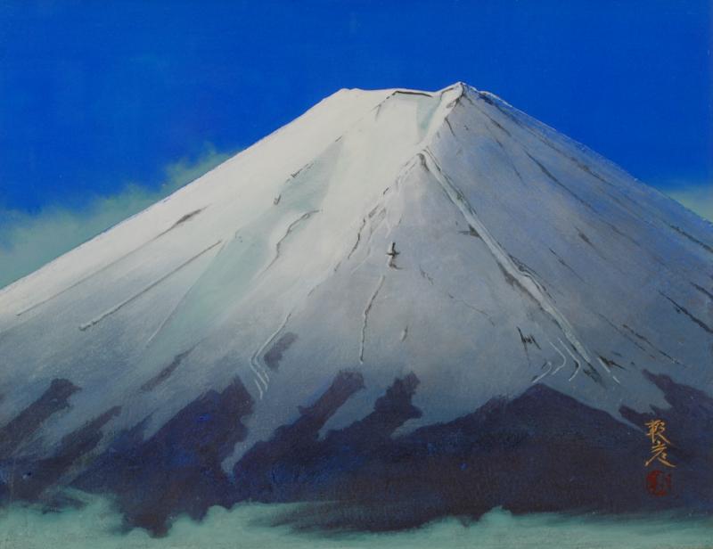 楽天市場】池田彰彦 富士 富士山 絵画 風景画 日本画 インテリア 一点