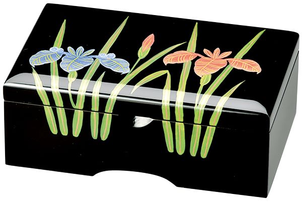 楽天市場】会津漆器 花器セット 黒 桜 花瓶 花生 角型 会津塗り