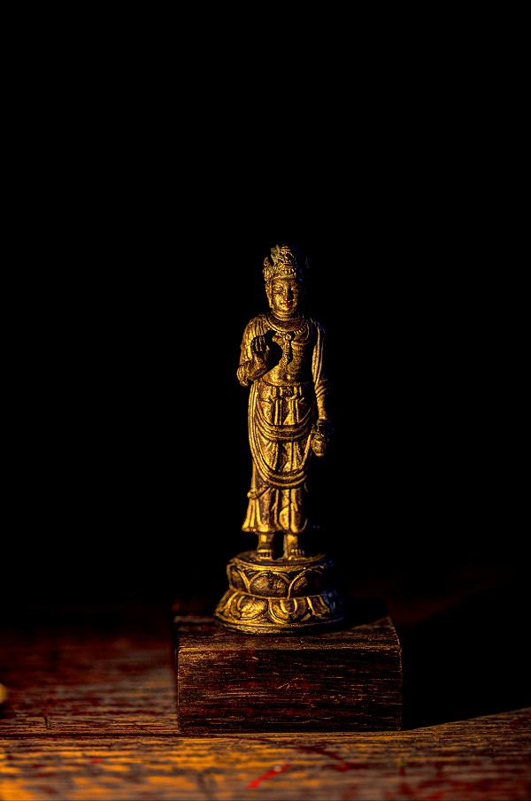 金運爆上げ 人生変わります！縦入り明朝時代縦35cm 純銅製