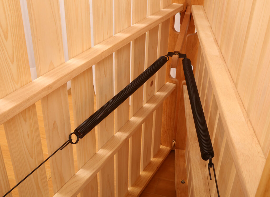 楽天市場】中居木工 スプリング付きひのきスノコマット 折りたたみ