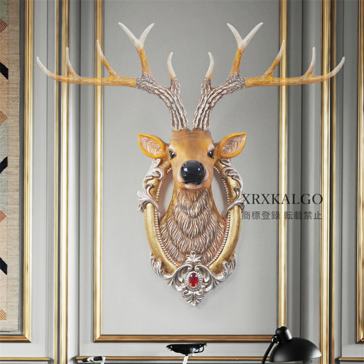 楽天市場】鹿頭 壁掛け 壁掛けの鹿 壁飾り 鹿の角 おしゃれ リビング