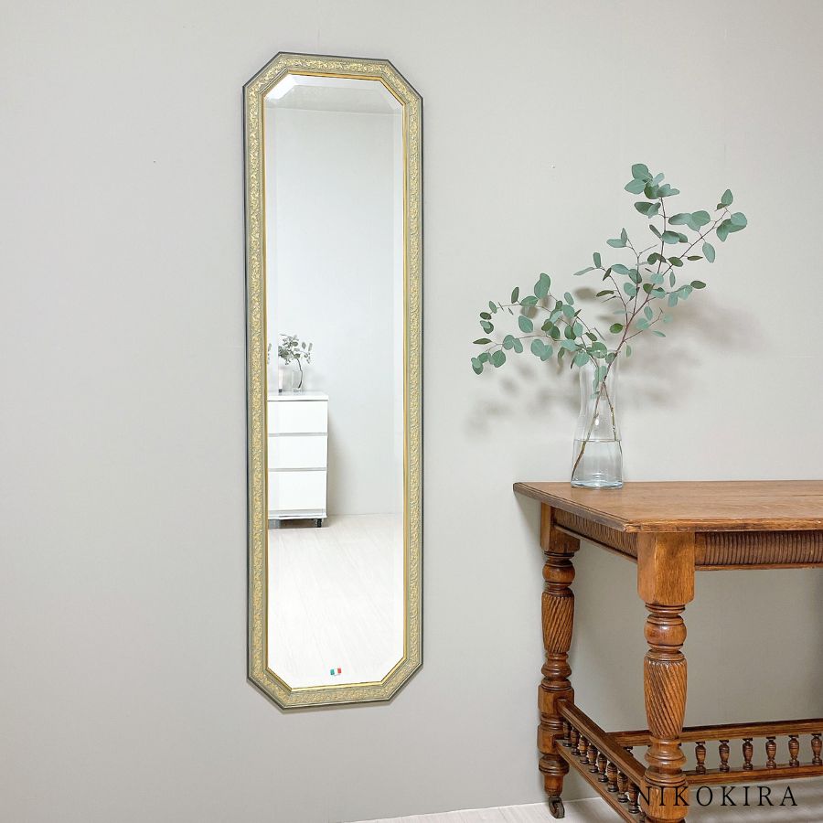 楽天市場】【6%OFFクーポン23日23：59迄】 鏡 壁掛け イタリア 姿見 鏡