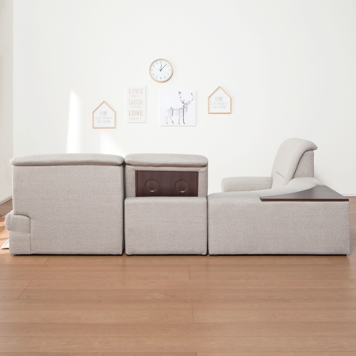 楽天市場】コーナーローソファ4点セット (Nゲート ファブリックBE