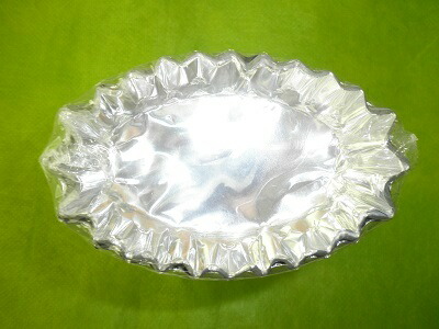 楽天市場】アルミ舟型 30μ 合紙入（500枚） 底約46×78×H22mm 焼き菓子