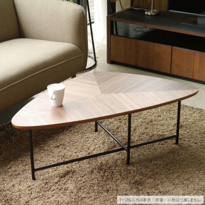 楽天市場】センターテーブル 木製 三角形 ローテーブル 幅106cm 三角型