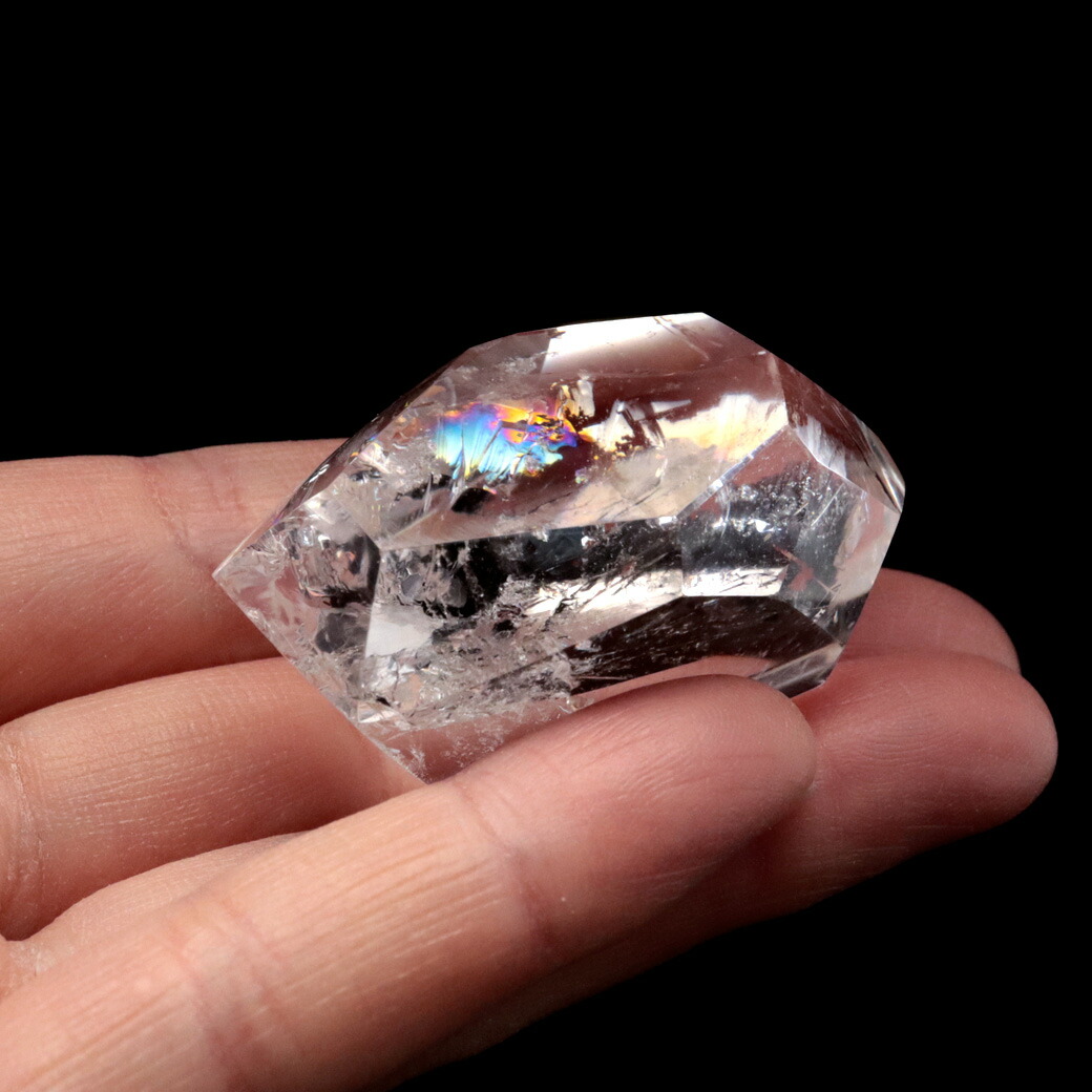 楽天市場】アイリスクォーツ 虹入り 原石 43g 全面磨き 研磨