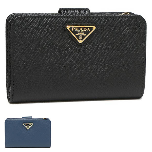 楽天市場】プラダ 二つ折り財布 財布 サフィアーノレディース PRADA