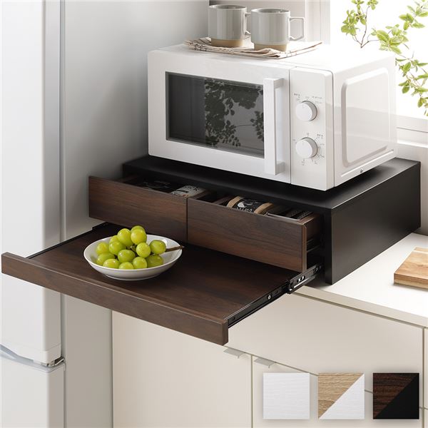 キッチンボード 食器棚 レンジ台 ダークブラウン」の人気商品一覧