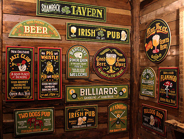 楽天市場】アイリッシュパブ 木製看板 （レクタングル） アメリカン