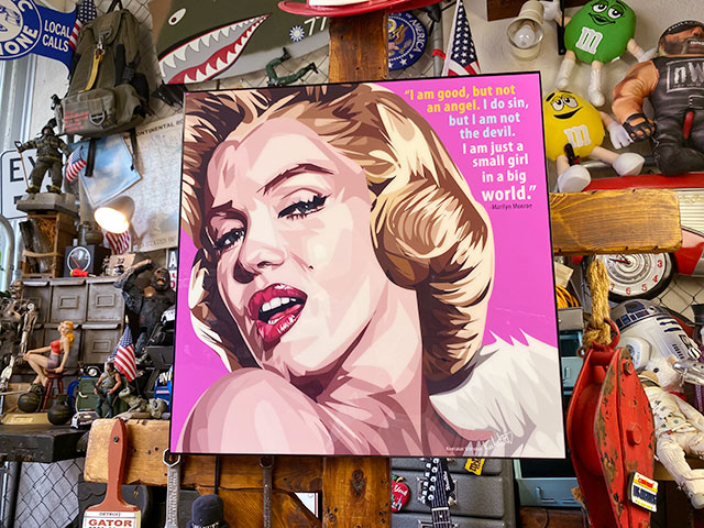楽天市場】デカサイズ Lサイズ 51cm マリリン・モンロー ポップアート