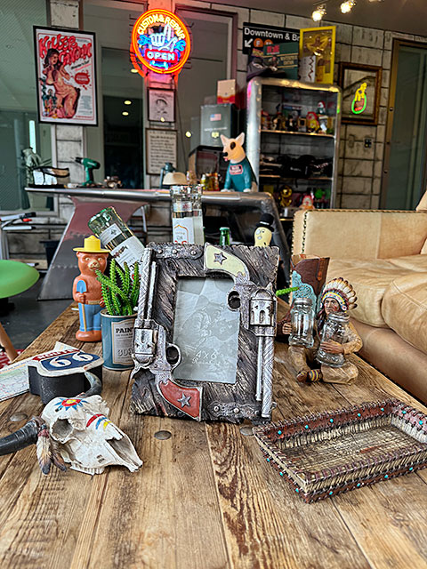 楽天市場】ダブルガン フォトフレーム ウエスタン 写真立て アメリカン