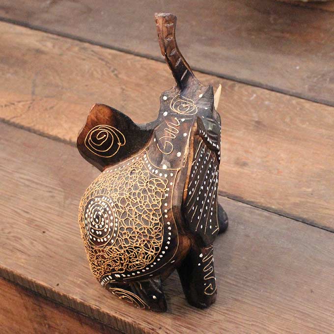 楽天市場】木彫りゾウ 象の置物 バリ島 お土産 : アジアン雑貨・家具の