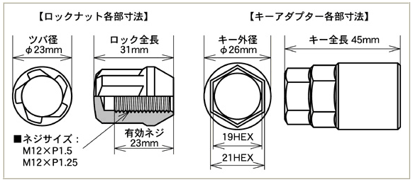 楽天市場】ヴァンガード専用 ロック＆ナット ホイールナット 日本製