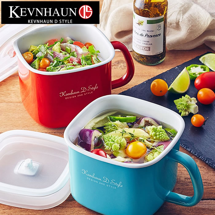 楽天市場】ケヴンハウン ホーロー 角型 みそポット 味噌保存 容器