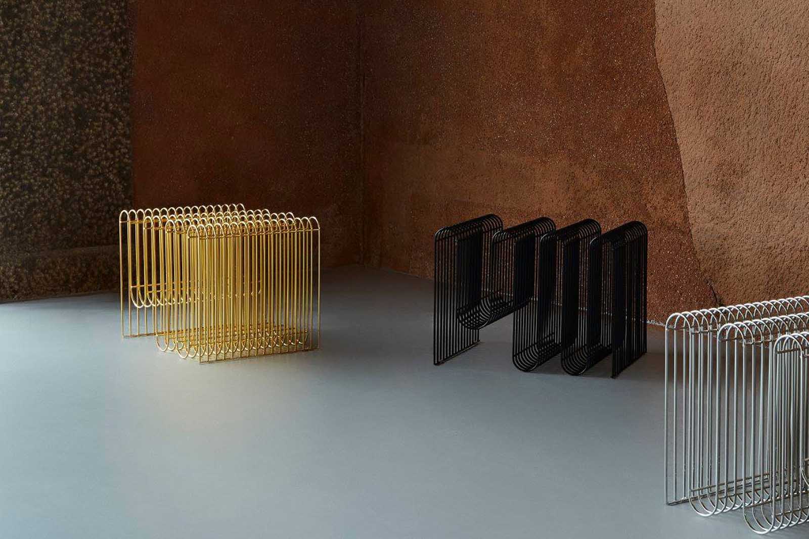 楽天市場】AYTM マガジンラック CURVA ブラス 正規品 北欧雑貨