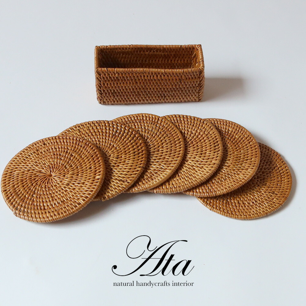 楽天市場】☆コースターセット【6枚セット】 コースターボックス アタ