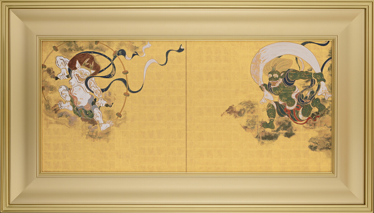 楽天市場】俵屋宗達 風神雷神図（額・掛軸） 複製画 巧藝画 大塚巧藝社