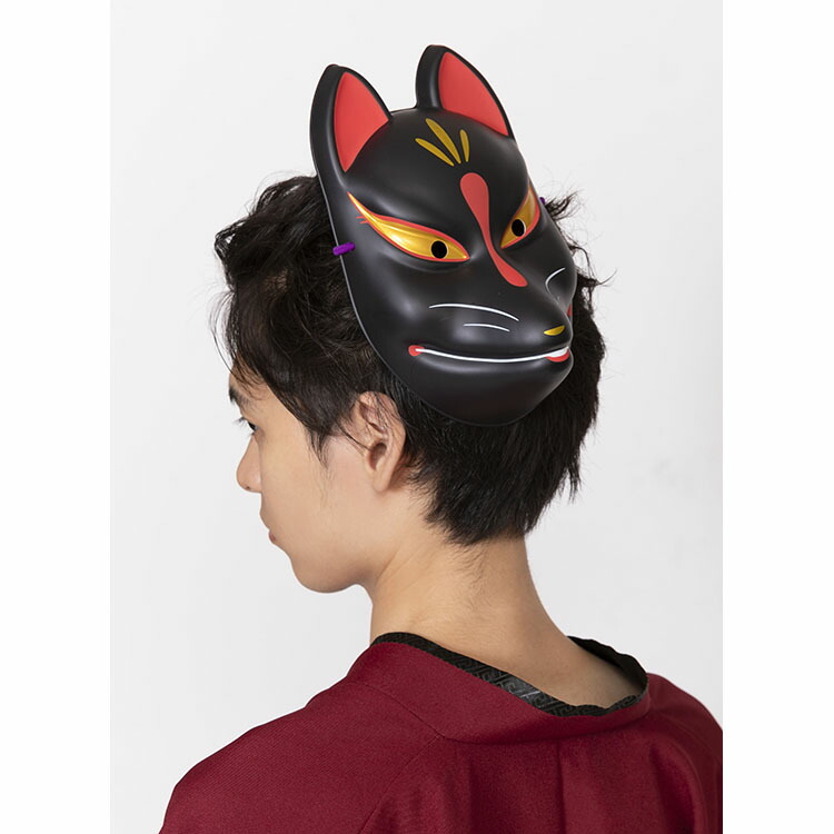 楽天市場】【公式】【キツネ お祭り お面】民芸品お面【天狐/赤般若/白