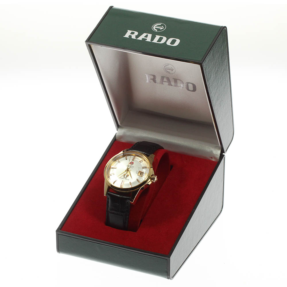 楽天市場】☆良品☆内箱付き【RADO】ラドー ゴールデンホース デイト
