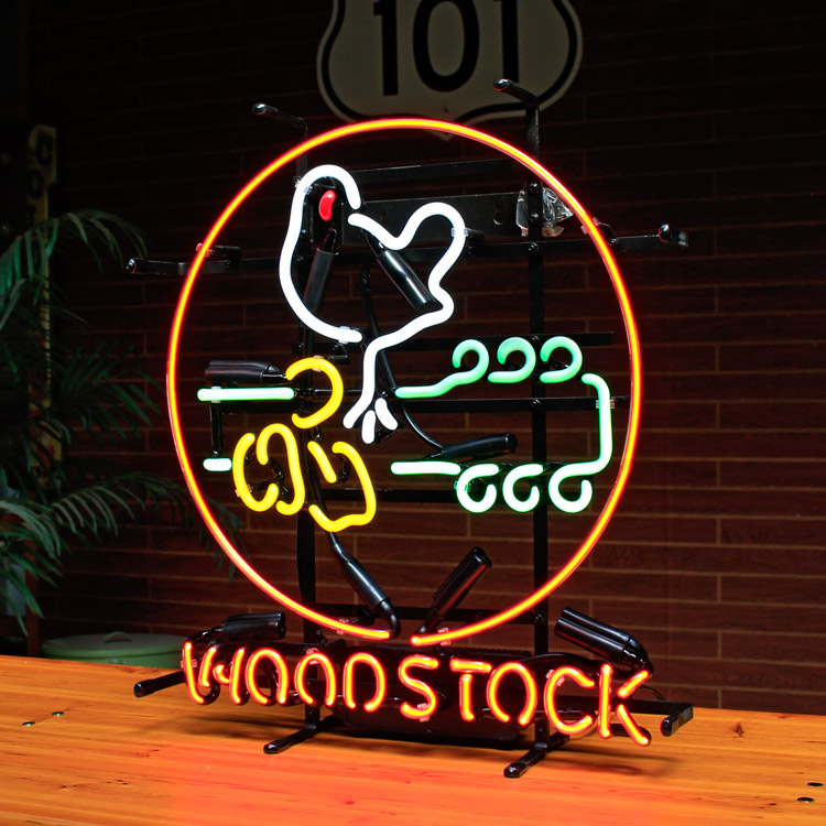 楽天市場】ネオンサイン WOOD STOCK ネオン管 照明 店舗装飾